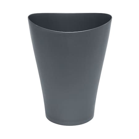 Rubbermaid Rubbermaid Spa Works 2.25 gal Gray Plastic Vanity Wastebasket 2116757